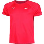 Camisetas rojas fluorescentes de poliester de manga corta manga corta de punto Nike Challenger talla M para hombre 