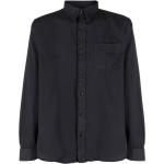 Camisas negras de algodón de manga larga manga larga Ralph Lauren Lauren para hombre 