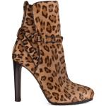 Botas beige de piel de vaca de piel  rebajadas de forma de almendra leopardo Ralph Lauren Lauren talla 37,5 para mujer 