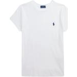 Camisetas blancas de algodón de manga corta manga corta con cuello redondo Ralph Lauren Lauren talla L para mujer 