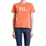 Camisetas naranja rebajadas Ralph Lauren Lauren talla M para mujer 