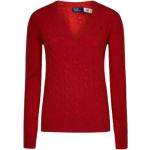 Jerséis rojos de jersey de punto manga larga de punto Ralph Lauren Lauren talla M para mujer 