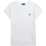 Camisetas blancas de algodón de cuello redondo con cuello redondo Ralph Lauren Lauren talla M para mujer 