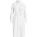 Vestidos bordados blancos de algodón con logo Ralph Lauren Lauren talla XS para mujer 