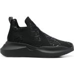 Sneakers negros de goma sin cordones rebajados con logo DKNY para mujer 