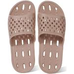 Ranberone Zapatillas de Ducha para Mujeres Antideslizantes Chanclas y Sandalias de Piscina Sandalias de Baño Caqui 42