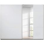 KALKE - Armario grande con puertas correderas - Espejo - 5 estantes + barra  para ropa - 150x200x61 cm