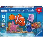 Puzzles azules de cartón Buscando a Nemo Ravensburger infantiles 3-5 años 