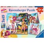 Ravensburger Puzle país de los Elfos y Unicornios – 3 x 49 Piezas MIA and Me Puzzle para niños a Partir de 5 años, Color Blanco (05701)