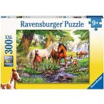 Puzzles amarillos Ravensburger con motivo de caballos infantiles 
