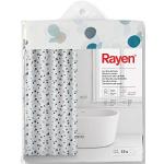 Cortinas blancas de PVC de baño rebajadas opacas Rayen 200x180 