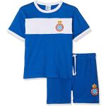 RCD Espanyol Pijesp Pijama Corta, Infantil, Multicolor (Azul/Blanco), 06