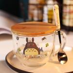 Ready Player One-tazas de cristal creativas de dibujos animados de Totoro, 2022 ml, para desayuno, té de la leche, zumo, Brinkware frío, taza de cerveza, regalo de cumpleaños, 500