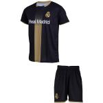 Real Madrid - Conjunto de camiseta corta para niño, colección oficial, Negro , 6 años