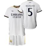 Real Madrid Conjunto Niño Camiseta y Pantalón Primera Equipación de la Temporada 2023-2024 - Bellingham 5 - Replica Oficial con Licencia Oficial - Niño (6 Años)