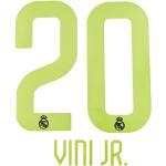 Real Madrid Kit Gara Away Nameset Nombre y Número Vini J. 7 Etapa 2023/2024,Adulto,Yellow