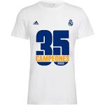 Real Madrid RM Laliga Camiseta, Unisex niño, Blanco, 152 (11/12 años)