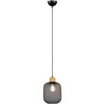 Trio Lighting - Reality Calimero Calimero Vintage Lámpara de techo colgante con estructura de alambre, 18 cm, negro mate