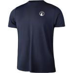 Camisetas deportivas azules de poliester manga corta con cuello redondo talla S para hombre 