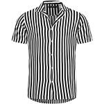 Camisas negras de manga corta de primavera manga corta marineras con rayas Redbridge talla XL para hombre 