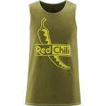 Camisetas deportivas orgánicas verdes de algodón con cuello redondo Red Chili talla XS de materiales sostenibles para hombre 
