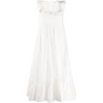 Vestidos blancos de algodón de verano rebajados REDValentino talla M para mujer 