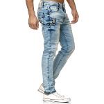 Jeans desgastados azules celeste de algodón ancho W30 informales desgastado Redbridge para hombre 
