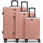 Set de maletas rosas con ruedas redolz 