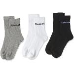Calcetines deportivos grises de algodón Reebok talla XXS para mujer 