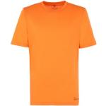 Camisetas naranja de poliester de manga corta manga corta con cuello redondo con logo Reebok talla L para hombre 