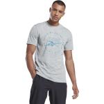 Camisetas deportivas grises Reebok Speedwick talla XS para hombre 