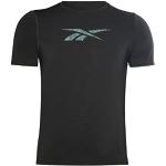 Camisetas deportivas negras con logo Reebok talla L para hombre 