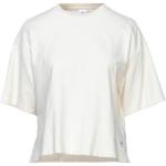 Camisetas orgánicas blancas de algodón de manga corta manga corta con cuello redondo de punto Reebok talla XL de materiales sostenibles para mujer 