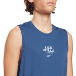 Camisetas deportivas azules rebajadas tallas grandes Reebok Les Mills talla XXL para hombre 