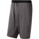 Pantalones cortos deportivos grises de poliester rebajados de punto Reebok Workout talla S para hombre 