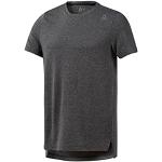 Camisetas deportivas negras Reebok talla S para hombre 