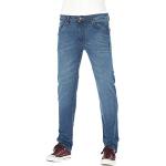 Pantalones ajustados azules de algodón ancho W28 REELL talla M para hombre 