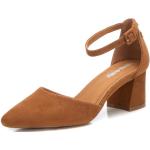 Zapatos marrones de tacón con hebilla REFRESH talla 39 para mujer 