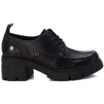 Zapatos negros de goma con cordones con tacón de 5 a 7cm formales REFRESH talla 38 para mujer 