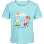 Camisetas azules de poliester de manga corta infantiles Peppa Pig Regatta 6 años 