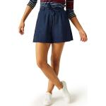 Shorts azules de algodón de verano Regatta talla 3XL de materiales sostenibles para mujer 