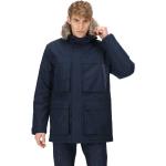 Abrigos azules de poliester con capucha  rebajados impermeables, transpirables Regatta talla XL para hombre 
