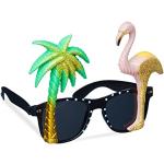 Gafas multicolor de plástico de sol para fiesta Relaxdays con purpurina talla XXL para mujer 