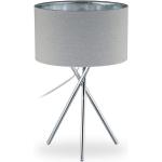 Lámparas grises de hierro de rosca E14 de mesa modernas Relaxdays 