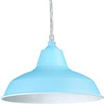 Lámparas colgantes azules celeste de metal de rosca E27 modernas Relaxdays 