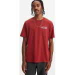 Camisetas estampada rojas de algodón manga larga desgastado LEVI´S talla M para hombre 