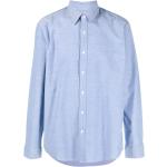 Camisas azules de algodón de manga larga rebajadas manga larga Michael Kors para hombre 