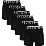Religion - Paquete de 3 o 6 calzoncillos tipo bóxer de diseñador para hombre, paquete múltiple de ropa interior, juego de regalo, S, M, L, XL, XXL, Rgn01-01 / Paquete de 6 / Negro, S