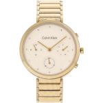 Relojes dorados de oro rebajados Calvin Klein para mujer 