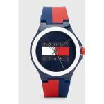 Relojes rojos de silicona de pulsera redondos Tommy Hilfiger Sport para mujer 